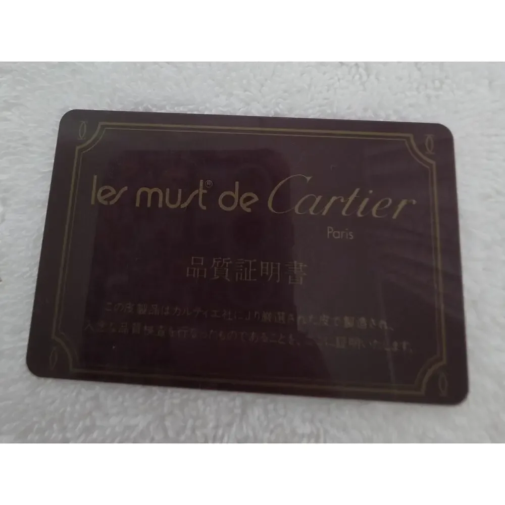 Must De Cartier Tolietry Bag or Clutch For Men or Women w/COA